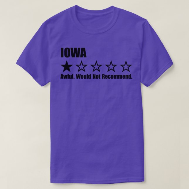 Camiseta Iowa One Review TShirt (Frente do Design)