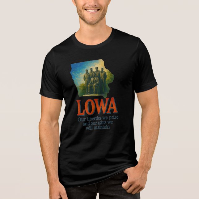 Camiseta Iowa "Our Liberdades We Prize" T-Shirt... (Frente)