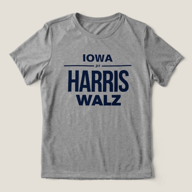 Camiseta Iowa para Harris Walz (Design frontal)