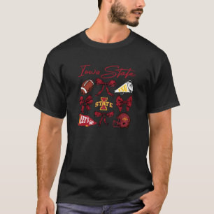 Camiseta Iowa State Cyclones Futebol Bow Gray Oficial L