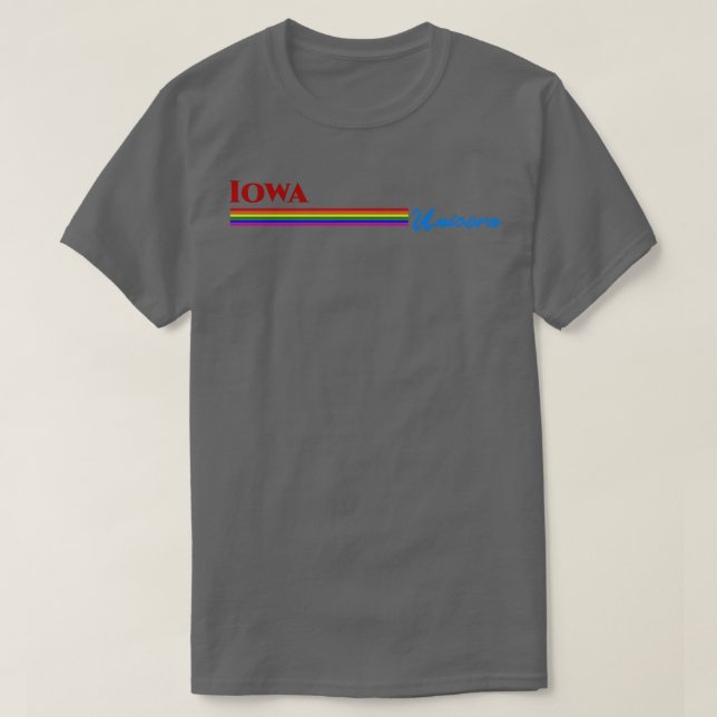 Camiseta Iowa Unicorn Gift TShirt (Frente do Design)
