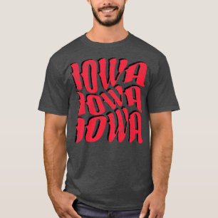 Camiseta IOWA Vintage Typografia Design V2
