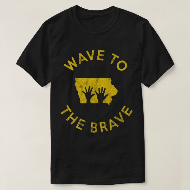 Camiseta Iowa Wave para o Brave Football Childrens Hospital (Frente do Design)