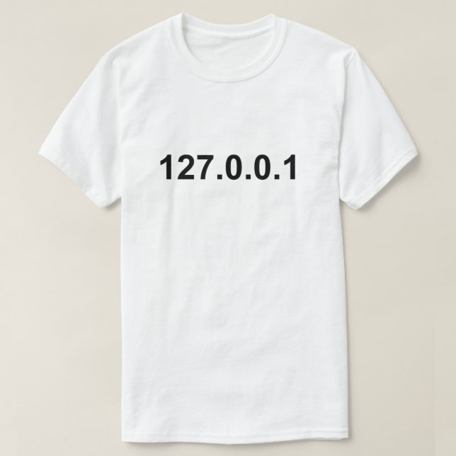 Camiseta IP de Host Local (Frente do Design)