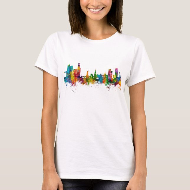 Camiseta Ipswich England Skyline (Frente)