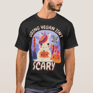 Camiseta Ir a Vegan Não Assusta Vegan Halloween Horro