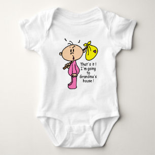 Camiseta Ir ao bebê da casa da avó (rosa)