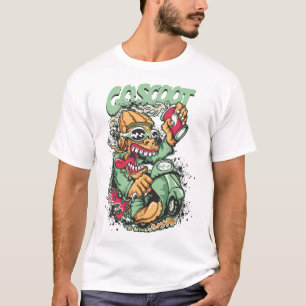 Camiseta Ir Avaliador de Patinetes de Cartoons do Scoot Vin