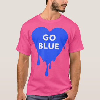 Camiseta Ir Azul - Campo de Guerra de Cor da Equipe Azul De