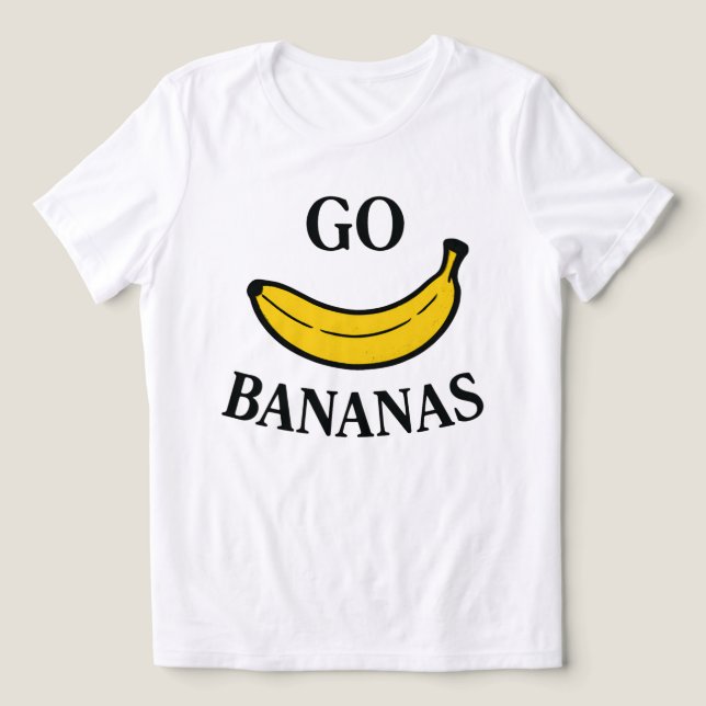 Camiseta Ir Bananas (Design frontal)