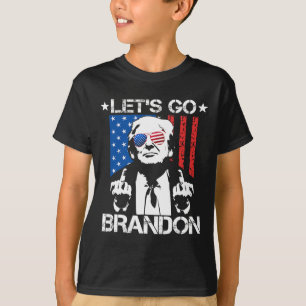 Camiseta Ir Brandon Trump Marca do Dedo Médio