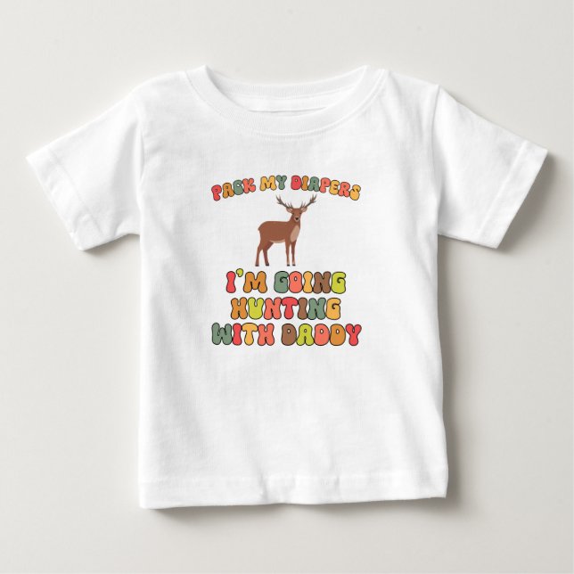 Camiseta Ir caçar com pai (Frente)