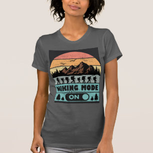 Camiseta Ir Caminhando Montanha Caminhando Lá Fora Trekking
