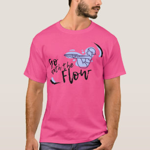 Camiseta Ir Com A Malhação De Ioga De Fluxo Pilota Exercíci