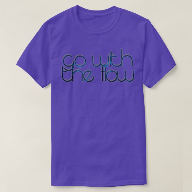 Camiseta ir com o fluxo 1 (Frente do Design)