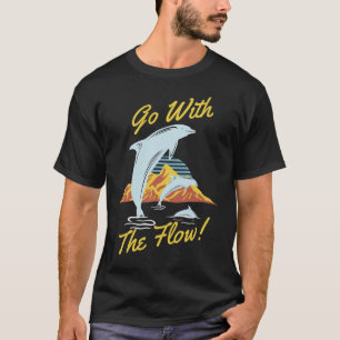 Camiseta Ir Com O Golfinho De Fluxo