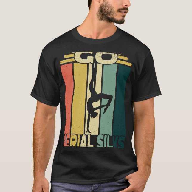 Camiseta Ir Com Sedas Aéreas, Design De Seda De Ar E Hoop A (Frente)