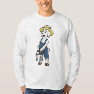 Camiseta Ir como agricultor com Balde