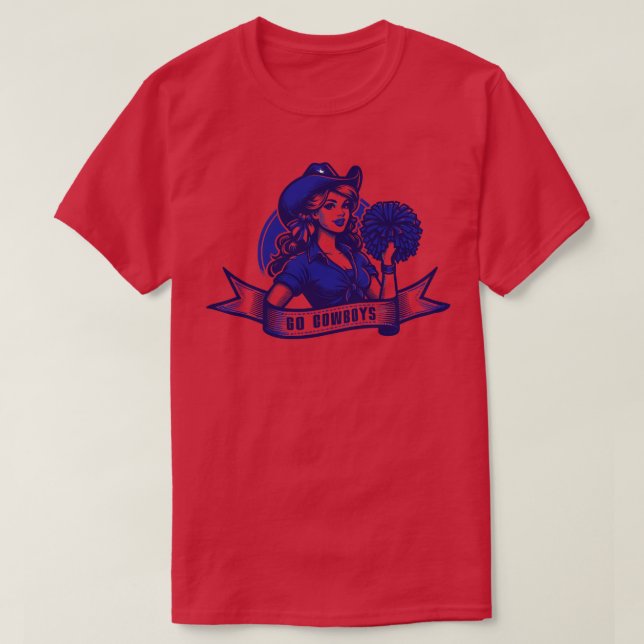 Camiseta Ir Cowboys (Frente do Design)
