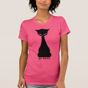 Camiseta Ir Embora Gato Médio