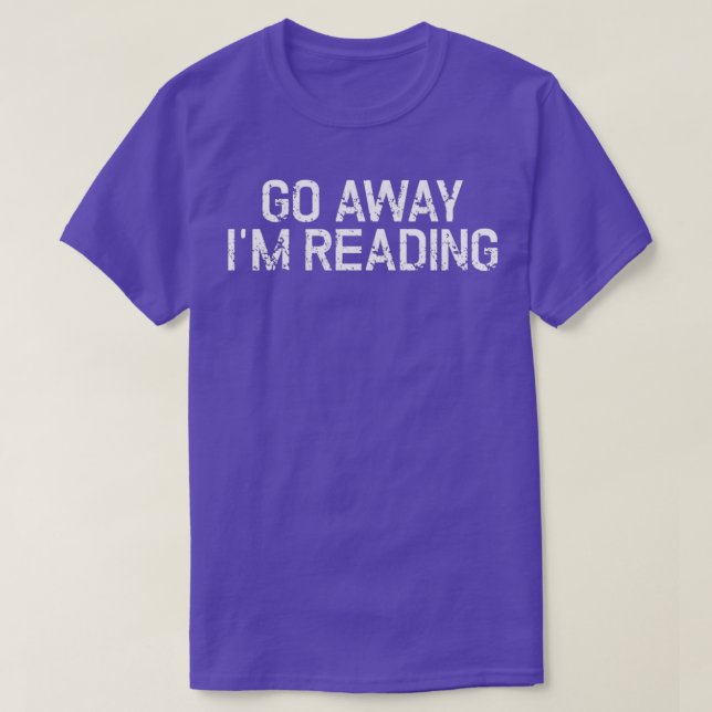 Camiseta Ir embora, lendo (Frente do Design)