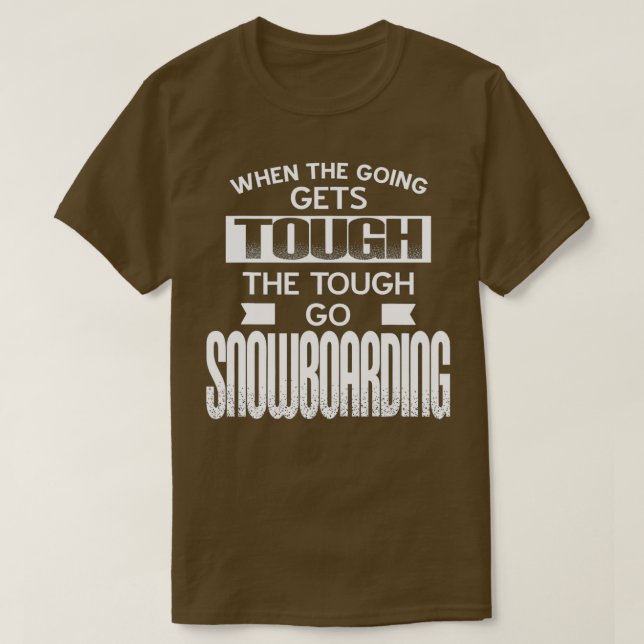 Camiseta Ir fazer snowboard (Frente do Design)