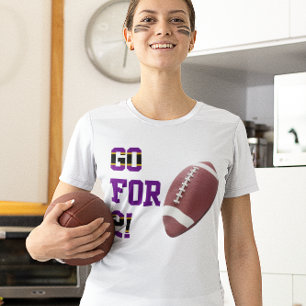 Camiseta Ir Para 2 Cores De Futebol De Black Roxo