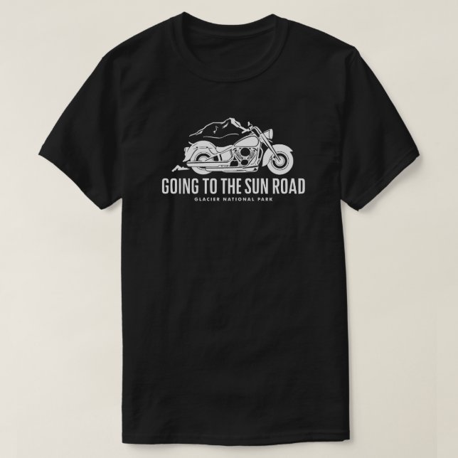 Camiseta Ir Para A Moto Sun Road Montana (Frente do Design)