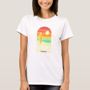 Camiseta Ir Para A Praia Para A Praia Surf De Venice Beach,