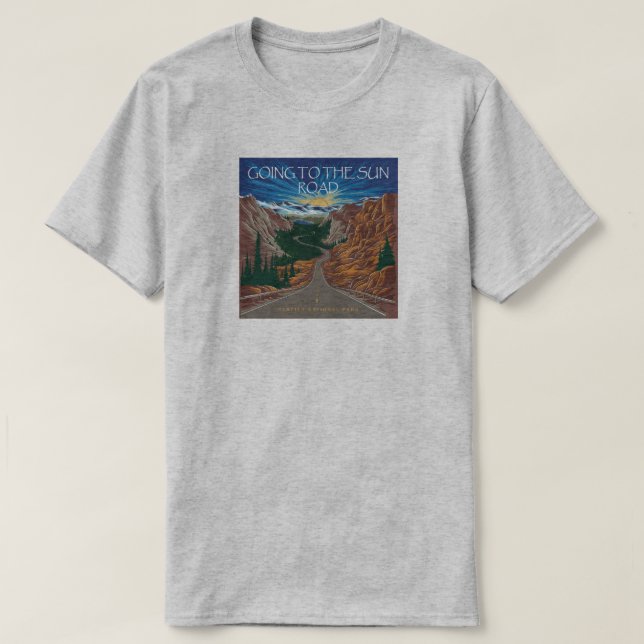 Camiseta Ir Para A Sun Road Montana Vista (Frente do Design)