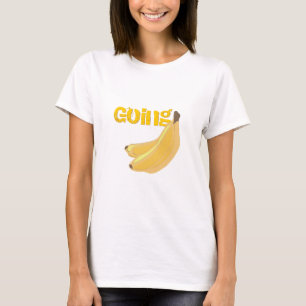 Camiseta Ir para o diafragma das bananas