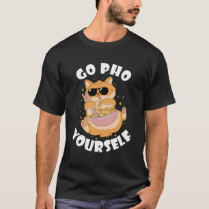 Camiseta Ir Pho Cat Pho Bowl Comida vietnamita Pho Noodle S
