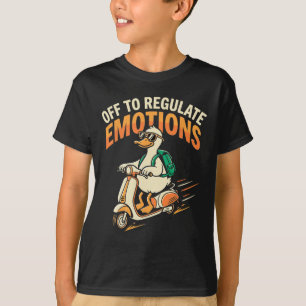 Camiseta Ir Regulamentar Emoções Patinete Ganso Divertido M