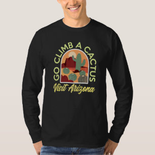 Camiseta Ir Subir Uma Arizona De Visita De Cactus