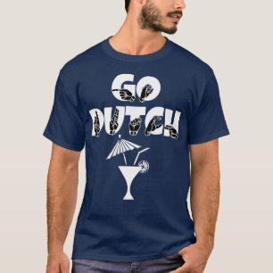 Camiseta Ir texto em holandês com idioma de sinal preto e b