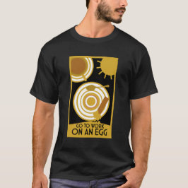 Camiseta Ir Trabalhar Em Uma Arte De Parede De Ovos