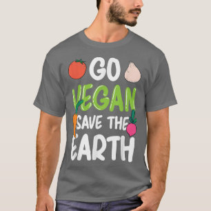 Camiseta Ir Vegan Salvar O Planeta Veganismo Vida Engraçado