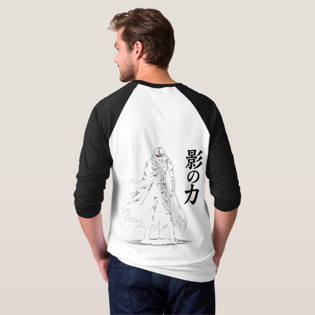 Camiseta Ira da Sombra: Poder Ninja de Duas Faces (Parte Traseira Completa)