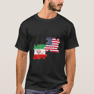 Camiseta Irã EUA Bandeira Americana