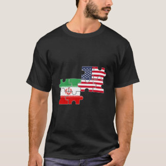 Camiseta Irã EUA Bandeira Americana