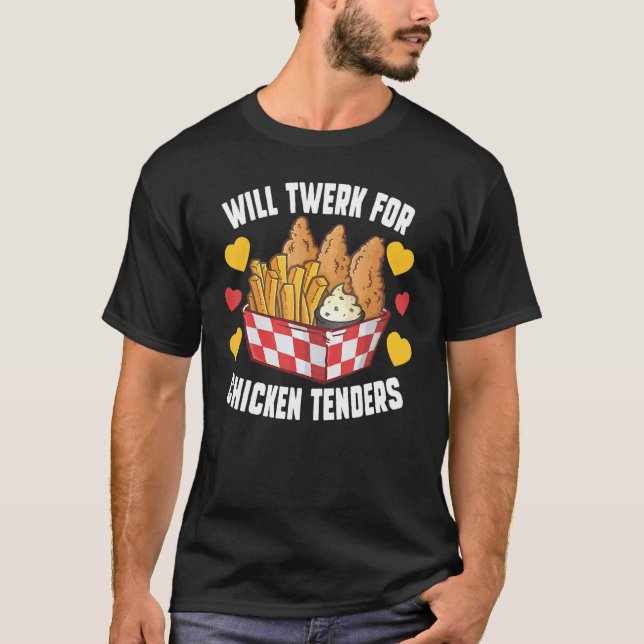 Camiseta Irá Gritar Para Os Concursos De Frango Fried Chick (Frente)