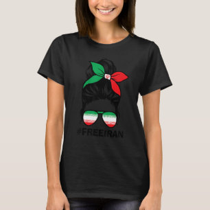 Camiseta Irã Livre Mulheres Vida Liberdade Coque Desarrumad
