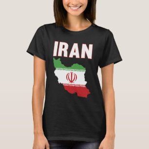 Camiseta Irã: Mapa do Orgulho Iraniano