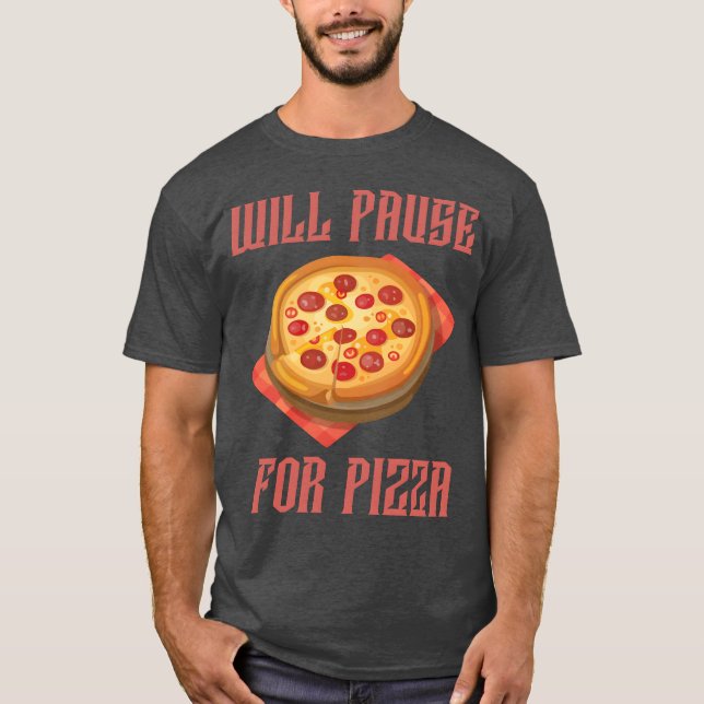 Camiseta Irá Pausar Para Comida Gaming boy (Frente)