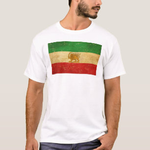 Camiseta Iran Flag Lion and Sun Shah of Iran Flag