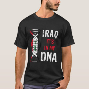 Camiseta Iraque Está Em Meu Dna Orgulhoso Bandeira Do Iraqu