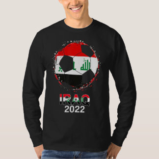 Camiseta Iraque Flag 2022 Apoiante da equipe iraquiana de f