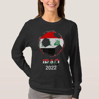 Camiseta Iraque Flag 2022 Apoiante da equipe iraquiana de f