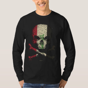 Camiseta Iraque Flag Skull Crossbones