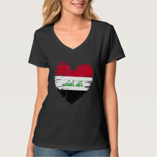 Camiseta Iraque Heart Iraqi Flag Pride